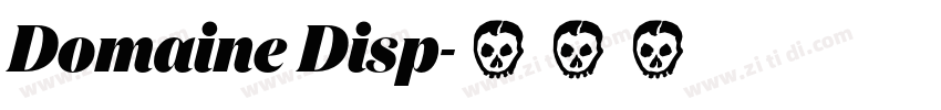 Domaine Disp字体转换